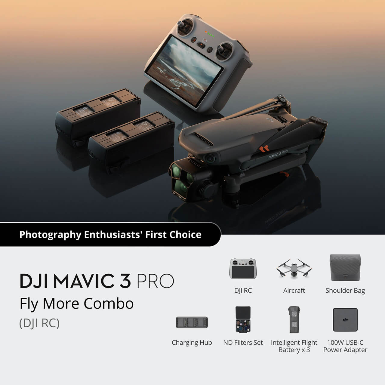 DJI Mavic 3 Pro Fly More Combo With DJI RC