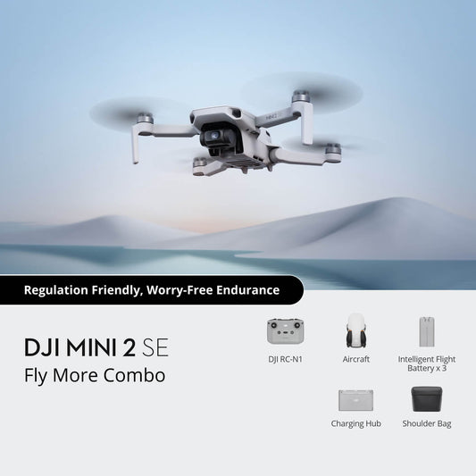 DJI Mini 2 SE Fly More Combo Camera Drone 31-min Under 249 g Extra Batteries